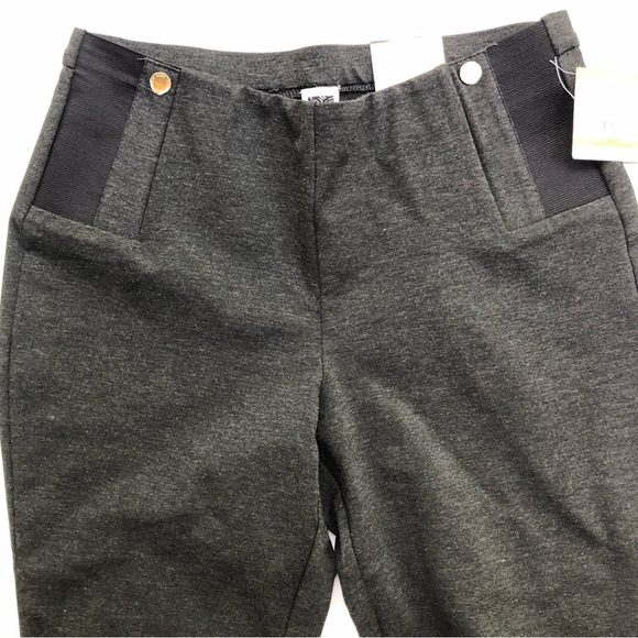 NWT Anne Klein Dark Grey Slim Ankle Pant Size M - Picture 8 of 8